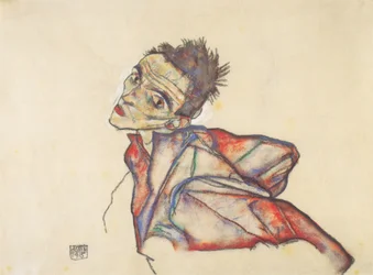 Self-Portrait with Arms Held Backwards